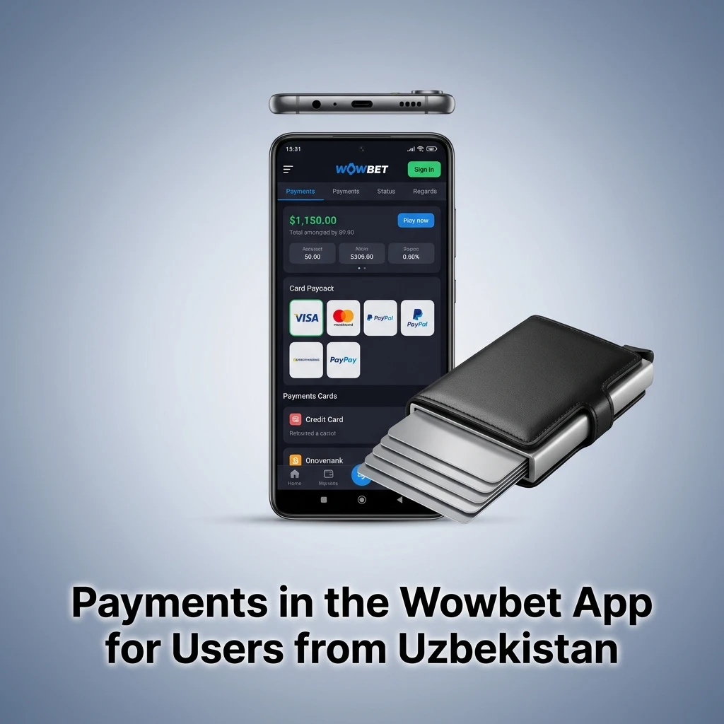 Wowbet app payment methods for Uzbekistan users including Click, UZCard, HUMO, and PayMe in UZS currency