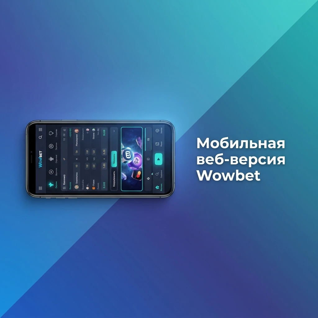 Мобильная веб-версия Wowbet на смартфоне — ставки на спорт и казино без установки приложения