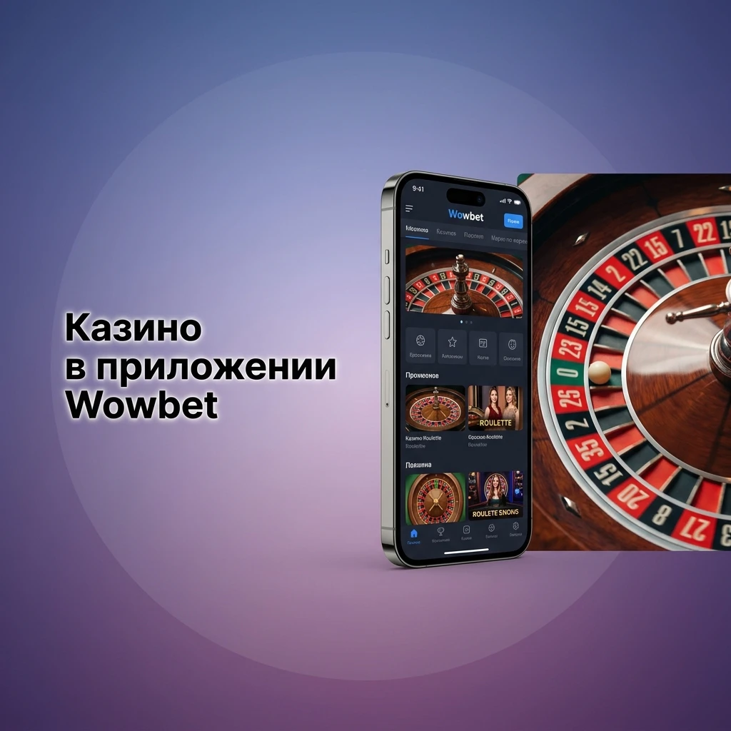 Казино в приложении Wowbet: слоты, рулетка, блэкджек и live-дилеры от Pragmatic Play и Evolution Gaming