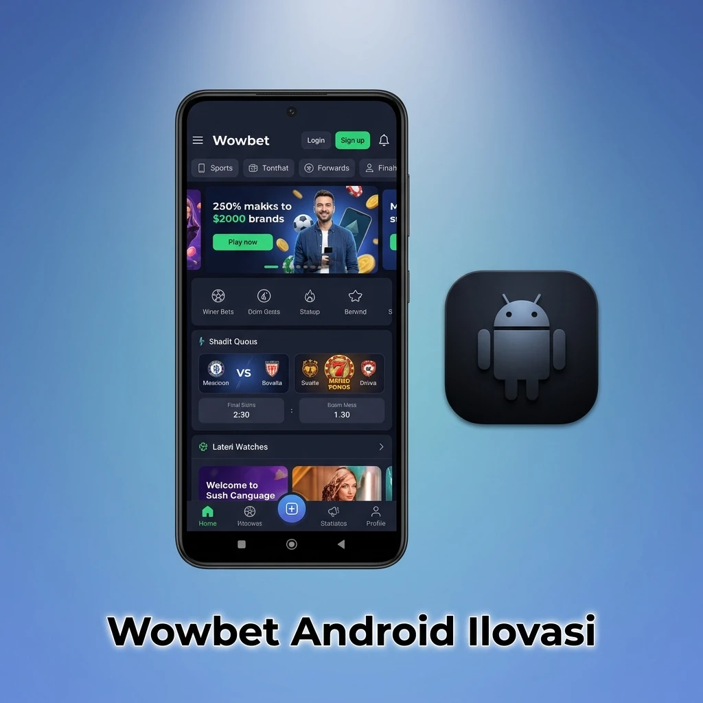 Wowbet Android ilovasi – bepul yuklab oling va mobil stavka hamda kazino o'yinlarini o'ynang