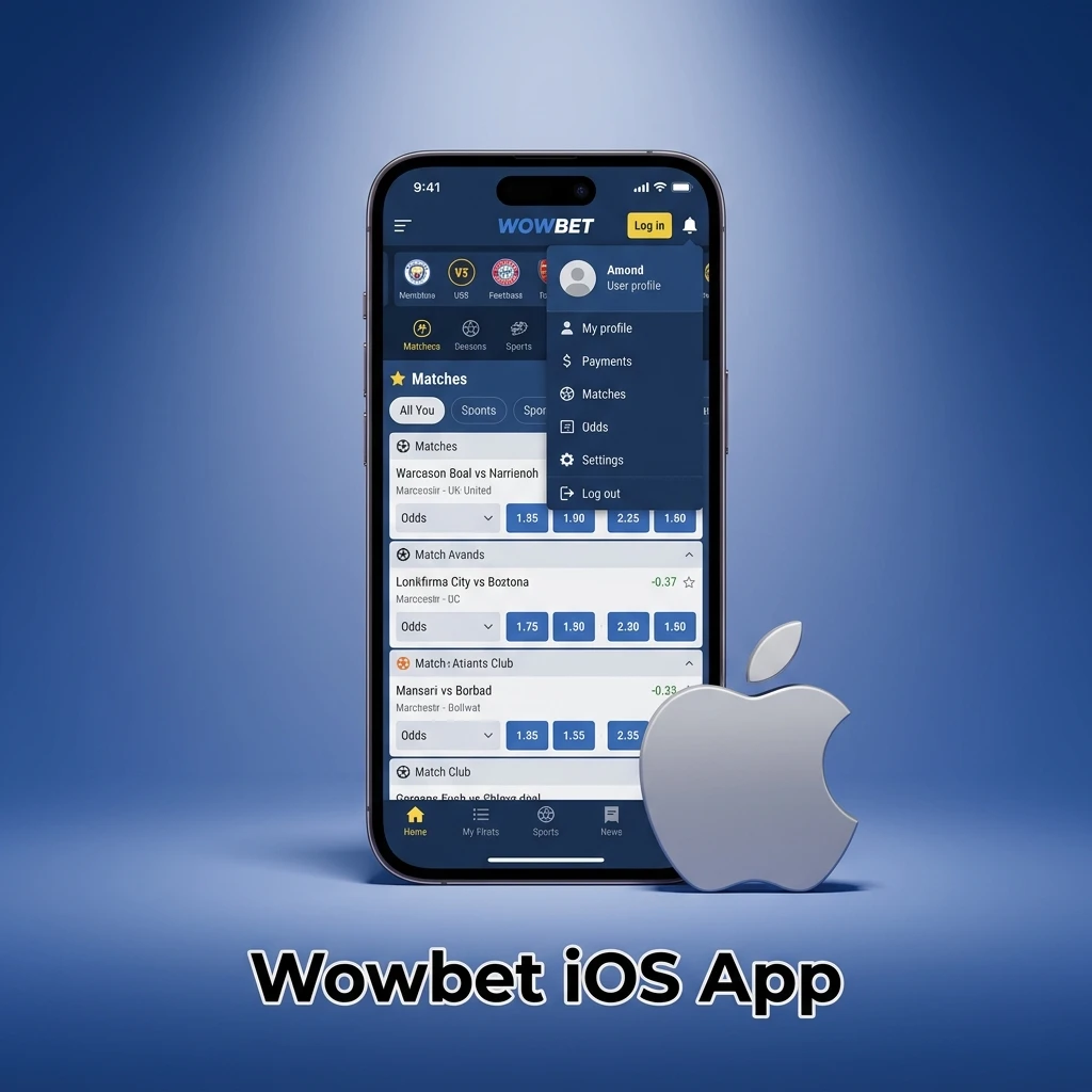 Wowbet iOS app interface on iPhone and iPad showing sports betting and live casino features available for free download
