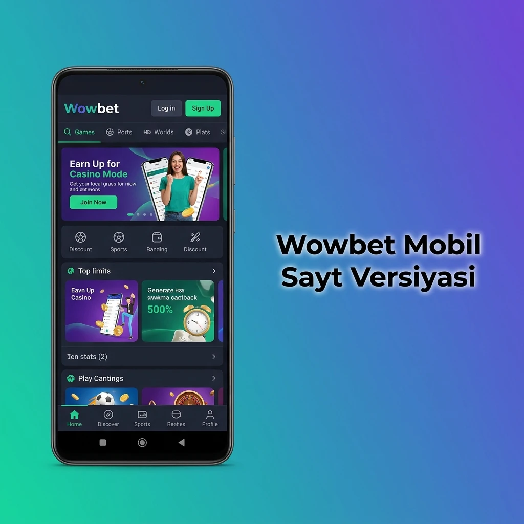 Wowbet mobil sayt versiyasi – smartfon va planshetlarda sport stavkalari va kazino o'yinlari