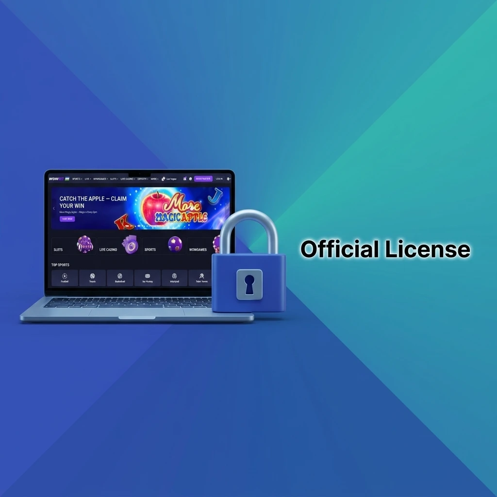 Wowbet official gaming license authorizing sports betting and online casino services in Uzbekistan with fair play guarantee