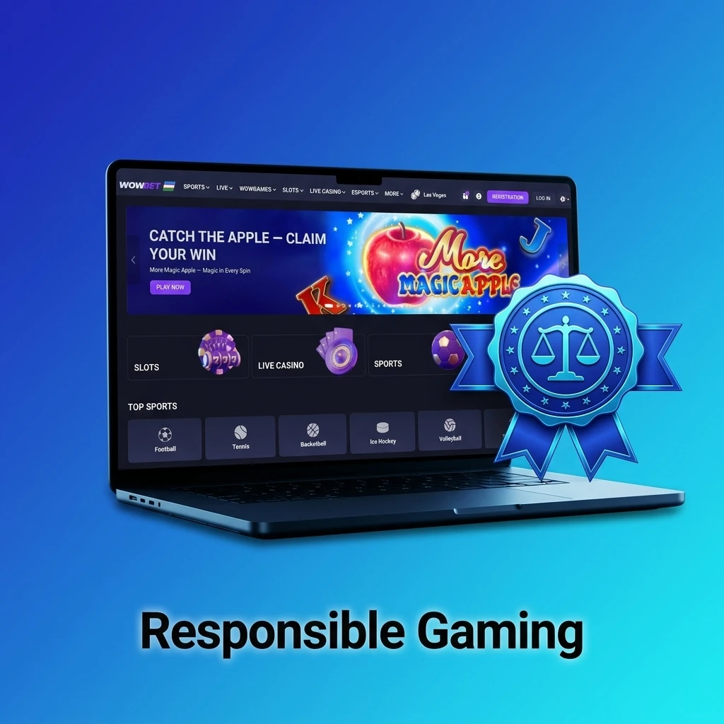 Wowbet responsible gaming tools including deposit limits, self-exclusion, and player protection features for safe gambling in Uzbekistan