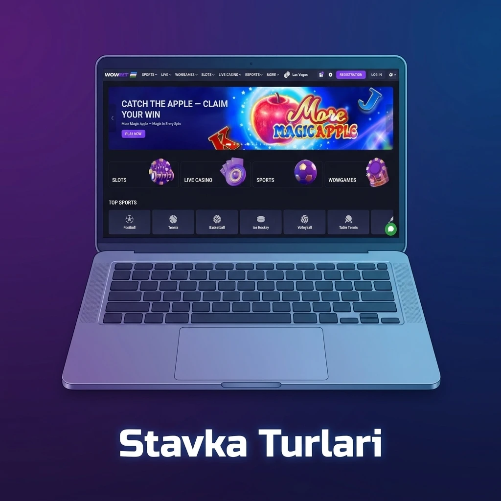 Wowbet stavka turlari: oddiy, ekspress va sistema stavkalari haqida ma'lumot