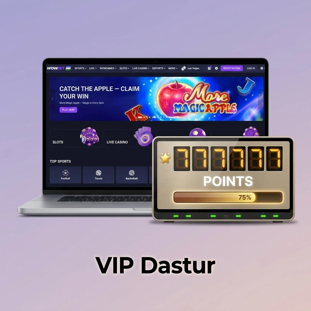 Wowbet VIP dasturi: ballar to'plash, keshbek, shaxsiy menejer va maxsus aksiyalar